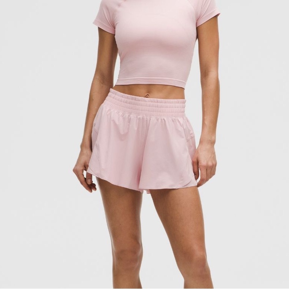 lululemon shake it out high rise running shorts